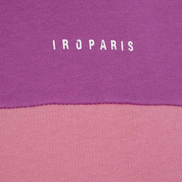 NWT IRO Paris Susane Color-block French Cotton-terry Hoodie - Picture 4 of 7